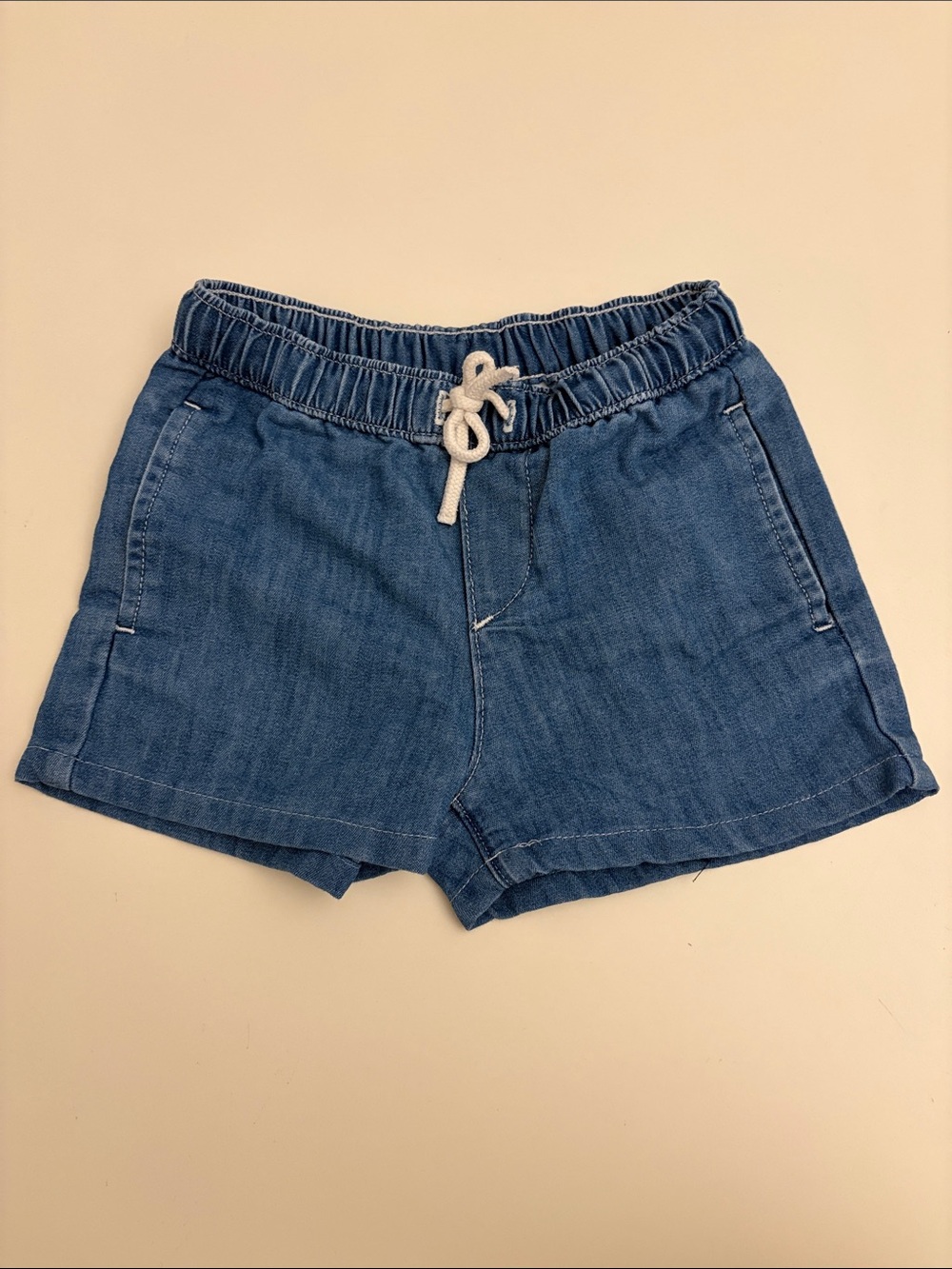 H&M Blue Denim Drawstring Kids Shorts